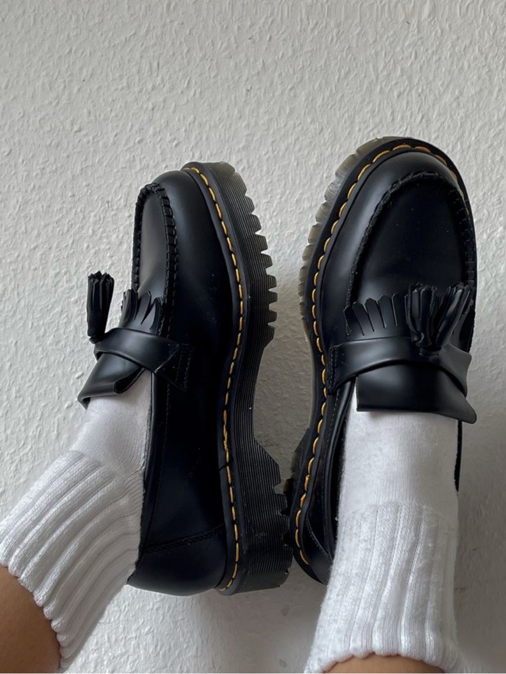 Dr. Martens Adrian Smooth Vegan Leather Tassel Loafers black doc